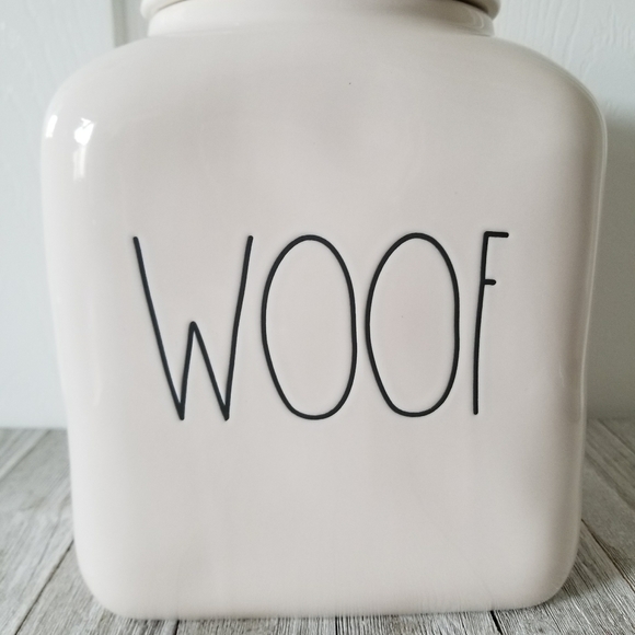 Rae Dunn WOOF Square Treat Canister Jar - Picture 5 of 7